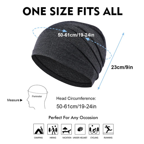 1/2PCS Quick-drying Running Cap Summer Breathable Stretchy Beanies Sport Outdoor Cycling Hiking Jogging Tennis Baseball Soft Hat