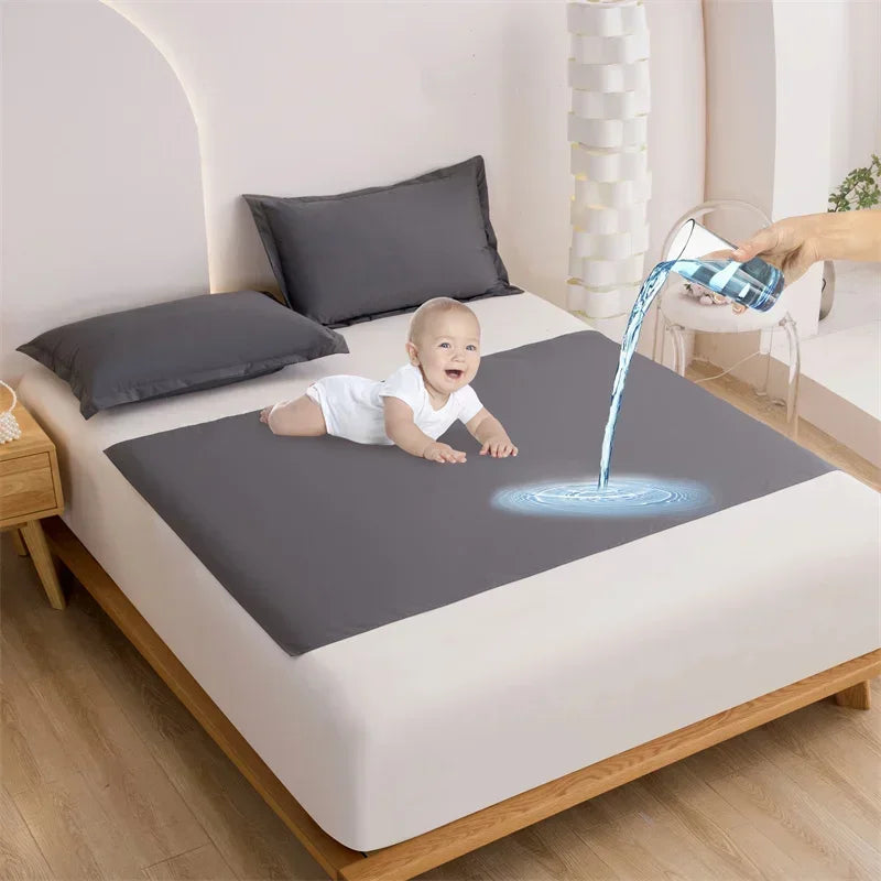 Waterproof Cloth Washable Diapering Mat for Baby or Old People Changing Pads Bed Protector Bedding Urine Pads Breathable