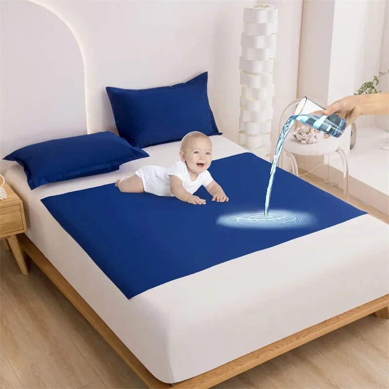Waterproof Cloth Washable Diapering Mat for Baby or Old People Changing Pads Bed Protector Bedding Urine Pads Breathable