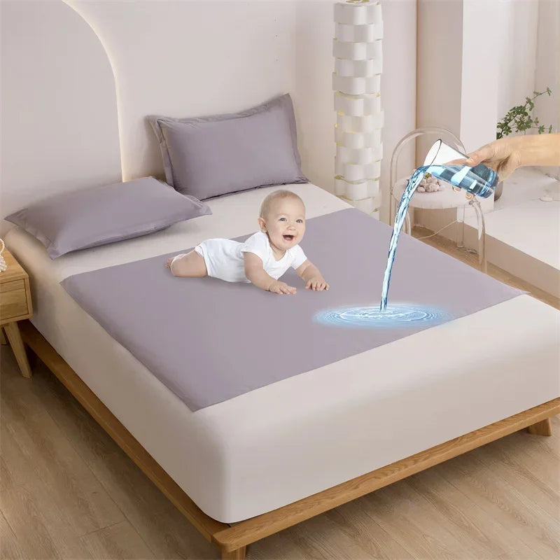 Waterproof Cloth Washable Diapering Mat for Baby or Old People Changing Pads Bed Protector Bedding Urine Pads Breathable